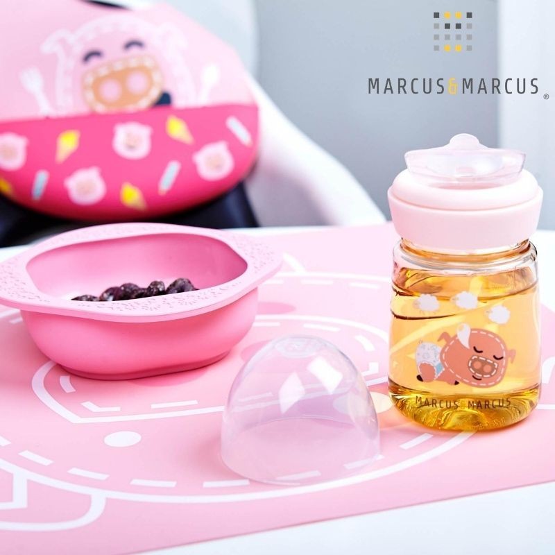 6m+ Μπουκάλι PPSU Stage 2 & 3 μετάβασης σε 12m+ Τριπλό σύστημα εκπαίδευσης Ροζ marcus