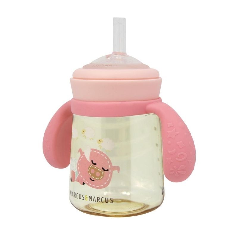 6m+ Μπουκάλι PPSU Stage 2 & 3 μετάβασης σε 12m+ Τριπλό σύστημα εκπαίδευσης Ροζ marcus