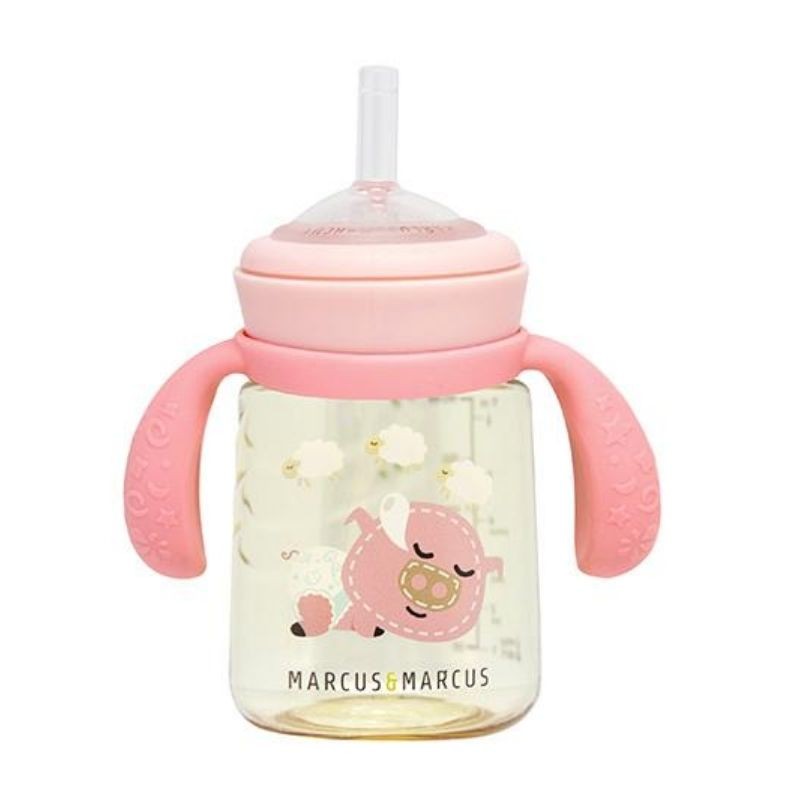 6m+ Μπουκάλι PPSU Stage 2 & 3 μετάβασης σε 12m+ Τριπλό σύστημα εκπαίδευσης Ροζ marcus