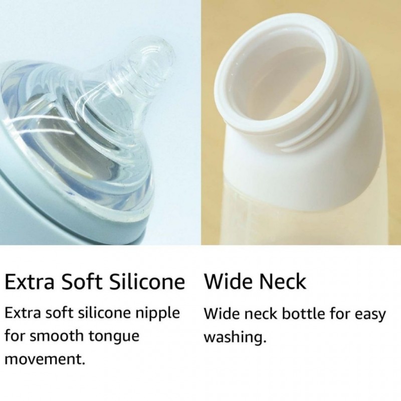 X-SOFT Silicon Μπιμπερό 240ml & φύλαξης μητρικού Γάλακτος 2 σε 1 Μέντα Marcus