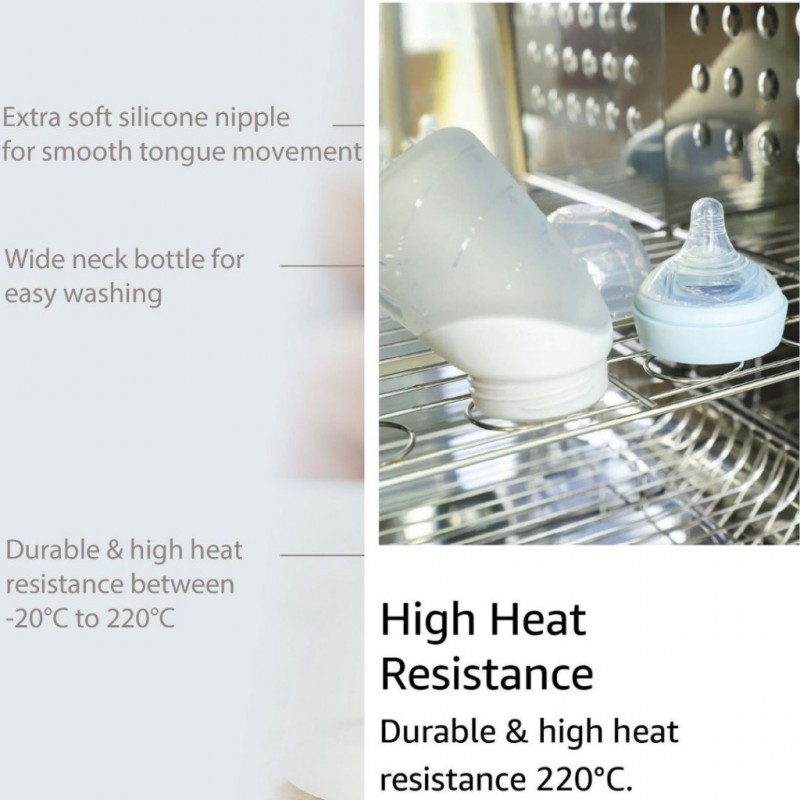 X-SOFT Silicon Μπιμπερό 240ml & φύλαξης μητρικού Γάλακτος 2 σε 1 Μέντα Marcus