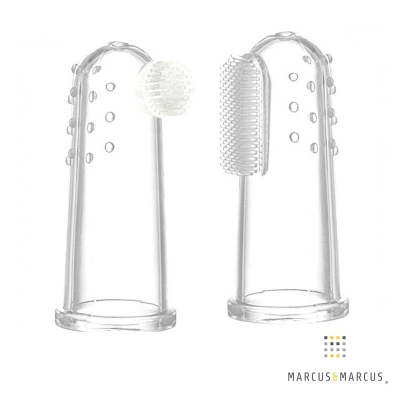Marcus & Marcus Δακτυλικές Οδοντόβουρτσες Βρεφικής Σιλικόνης 2 τμχ 0m+