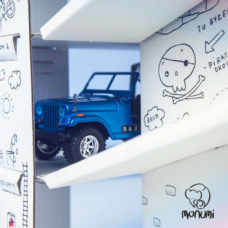 Χάρτινο Παρκινγκ Ζωγραφικής DIY Garage XXL 3D MoNumi