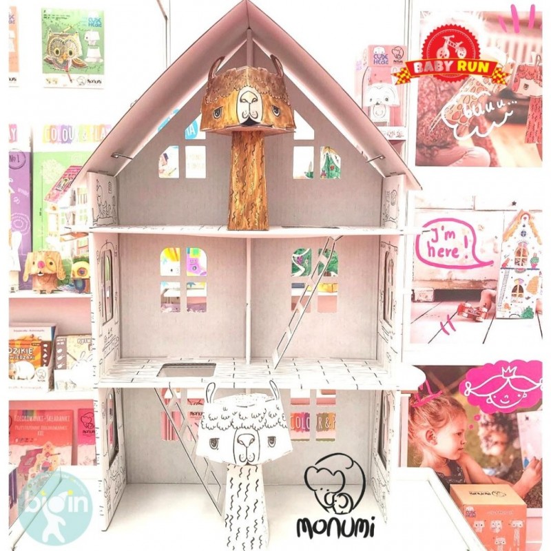 Χάρτινο Σπιτάκι Ζωγραφικής DIY Spring House XXL 3D MoNumi