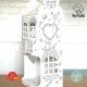Χάρτινο Σπιτάκι Ζωγραφικής DIY Sweet Καραμελίτσες XL Διώροφο 3D MoNumi