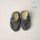 12-18m Βρεφικά Παvτοφλάκια Χειροποίητα Grey Chambray  No 20 titot