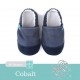 12-18m Βρεφικά Παvτοφλάκια Χειροποίητα Cobalt Linen No 20 Toes titot