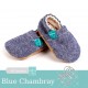 18-24m Παιδικά Παvτοφλάκια Χειροποίητα Blue Sea Chambray No 22 Titot