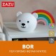 ZAZU BOR the Bear Πολύχρωμο Φωτιστικό Σιλικόνης Επαναφορτιζόμενο