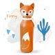 Bottlies by ZAZU Fun Παιδικό Μπουκάλι Θερμός Αλεπουδάκι 400ml από Ανοξείδωτο Ατσάλι 304