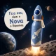 Bottlies by ZAZU Fun Παιδικό Μπουκάλι Θερμός Πύραυλος 400ml από Ανοξείδωτο Ατσάλι 304