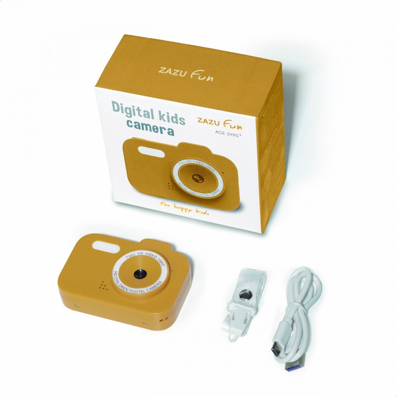 Zazu Fun Ψηφιακή Φωτογραφική Μηχανή 48MP & Video Παιδική Κίτρινη