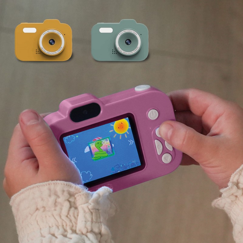 Zazu Fun Ψηφιακή Φωτογραφική Μηχανή 48MP & Video Παιδική Κίτρινη