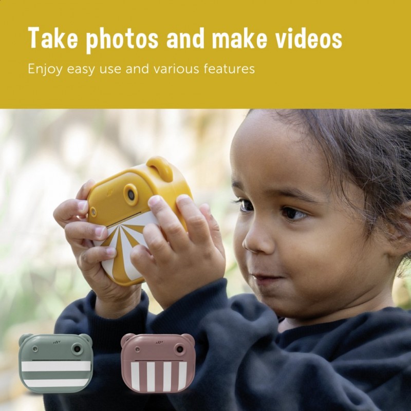 ZAZU fun Instant Print Digital Kids Camera Παιδική ψηφιακή κάμερα με άμεση εκτύπωση 5+ ετών Πράσινη