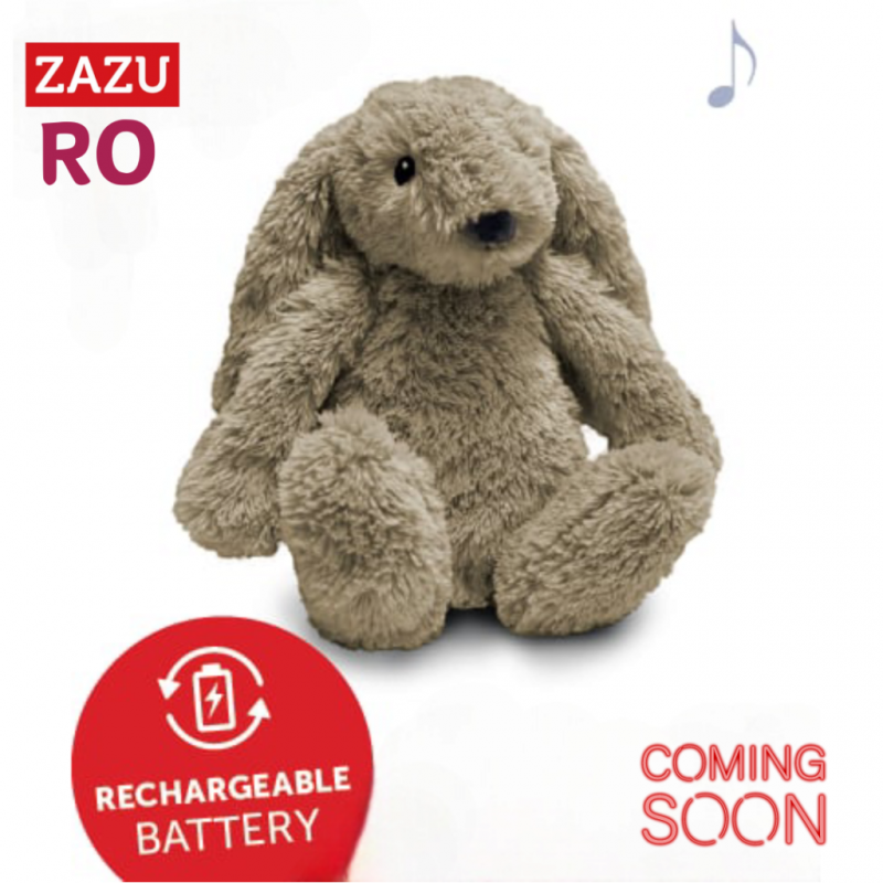 Ro Rabbit Επαναφορτιζόμενο Λαγουδάκι βοήθημα ύπνου με αισθητήρα κλάματος και φως ZAZU