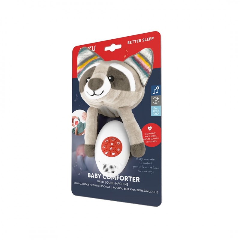 ZAZU Robin Ρακούν Κουβέρτουλα Ύπνου με 6 Λευκούς Ήχους