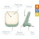 ZAZU Socket Light Φωτάκι Πρίζας Led με Αισθητήρα Νυκτός Μέντα