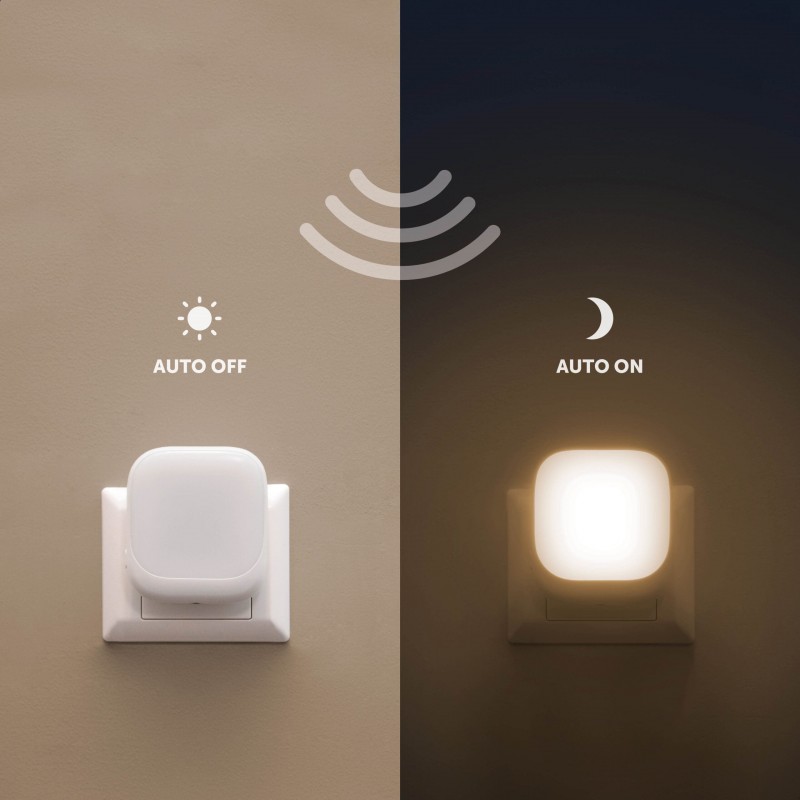 ZAZU Socket Light Φωτάκι Πρίζας Led με Αισθητήρα Νυκτός Μέντα