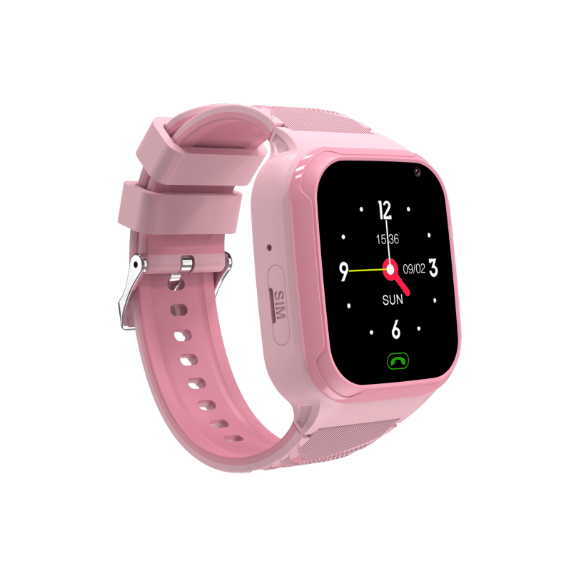 ZAZU Fun Smart Watch 4G/GPS Εντοπισμού Παιδιού & Βιντεοκλήση Ρόζ