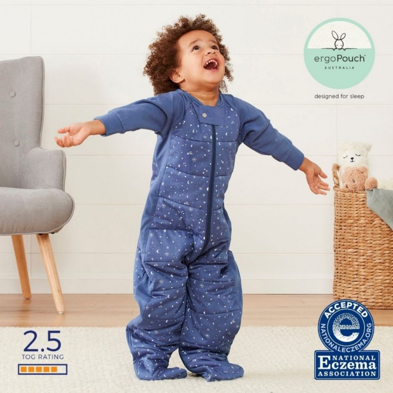 8-24m Υπνόσακος 2 σε 1 με Πόδια Night Sky 2.5 Tog Γέμιση Βαμβάκι ergoPouch