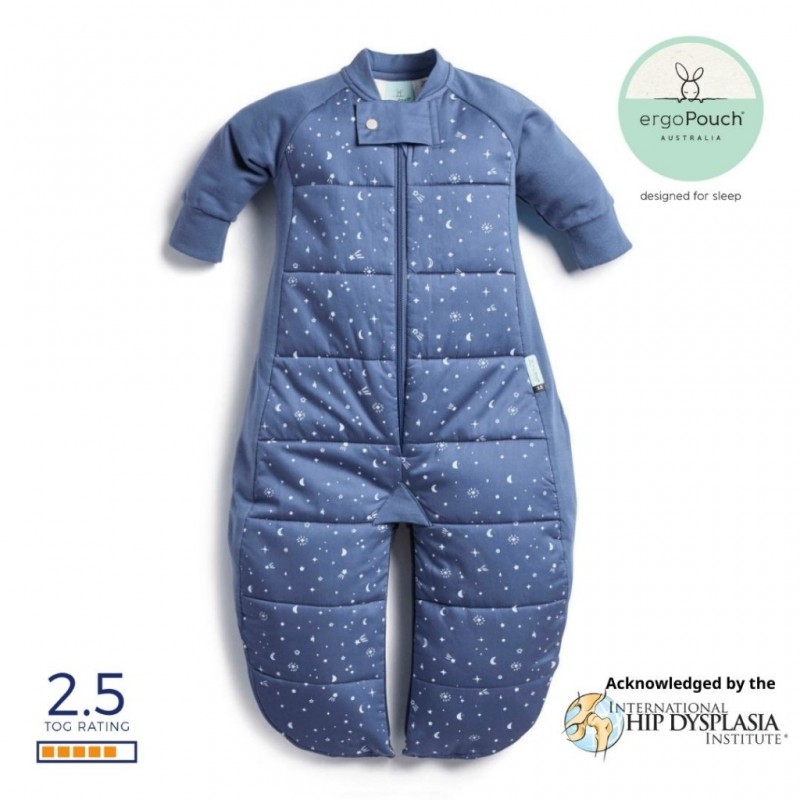 8-24m Υπνόσακος 2 σε 1 με Πόδια Night Sky 2.5 Tog Γέμιση Βαμβάκι ergoPouch