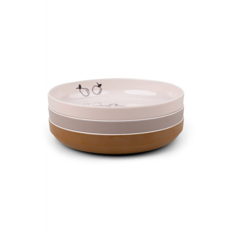 Done By Deer Πιατάκια Μελαμίνης Friends Powder Σετ 3τμχ