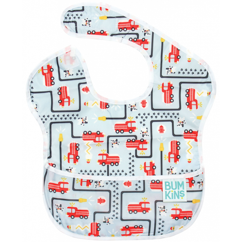 Bumkins Superbib Σαλιάρα με Τσεπάκι Fire Engine