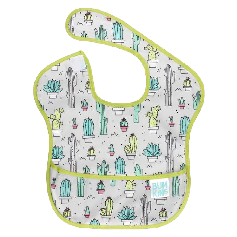 Bumkins Superbib Σαλιάρα με Τσεπάκι Cacti