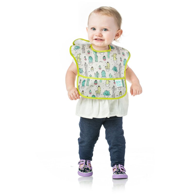 Bumkins Superbib Σαλιάρα με Τσεπάκι Cacti