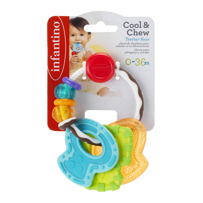 Infantino Slide & Chew Teether Keys Κουδουνίστρα με Μασητικά Κλειδιά