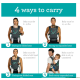 Infantino Carry On Active Multi-Pocket Carrier Εργονομικός Μάρσιπος 4 Θέσεων