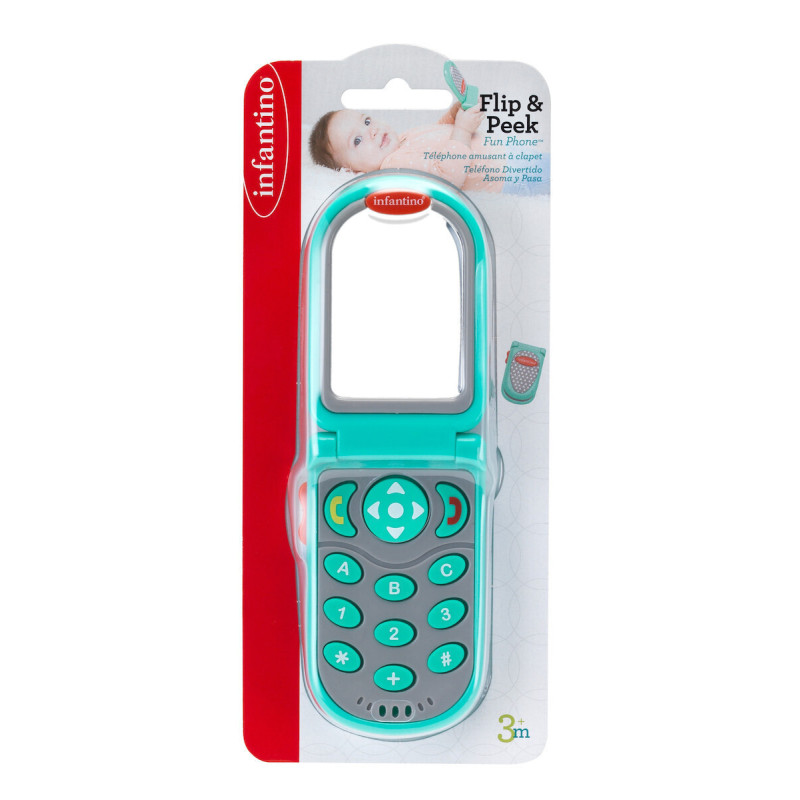 Infantino Flip & Peek Fun Phone Μουσικό Τηλέφωνο Teal