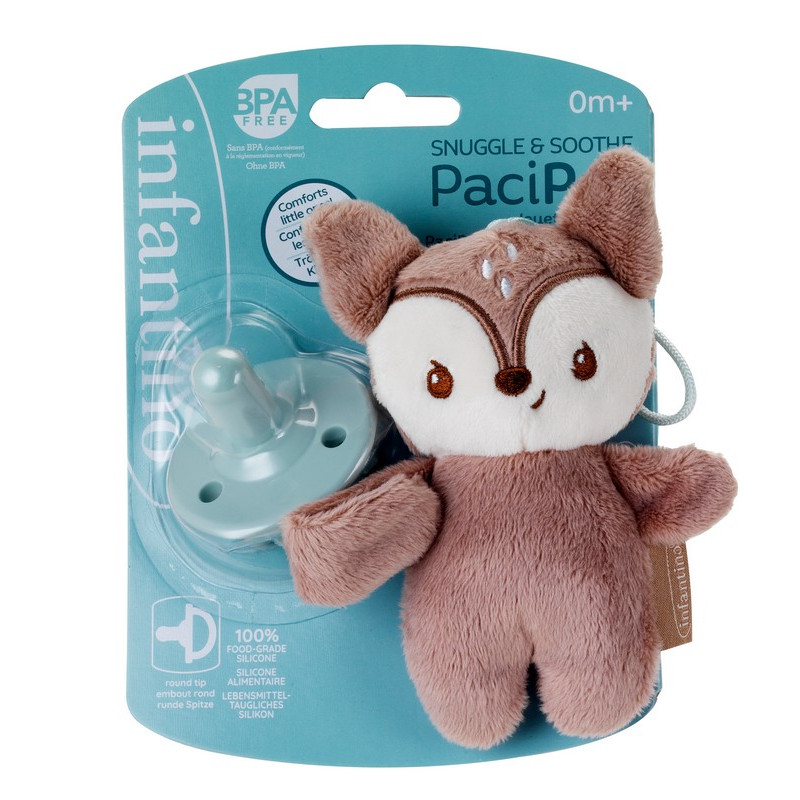 Infantino Snuggle & Soothe PaciPal Πανάκι Παρηγοριάς με Πιπίλα