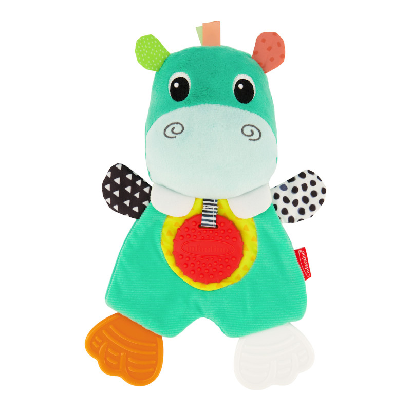 Infantino Cuddly Teether Hippo Μασητικό Οδοντοφυΐας Ιπποπόταμος