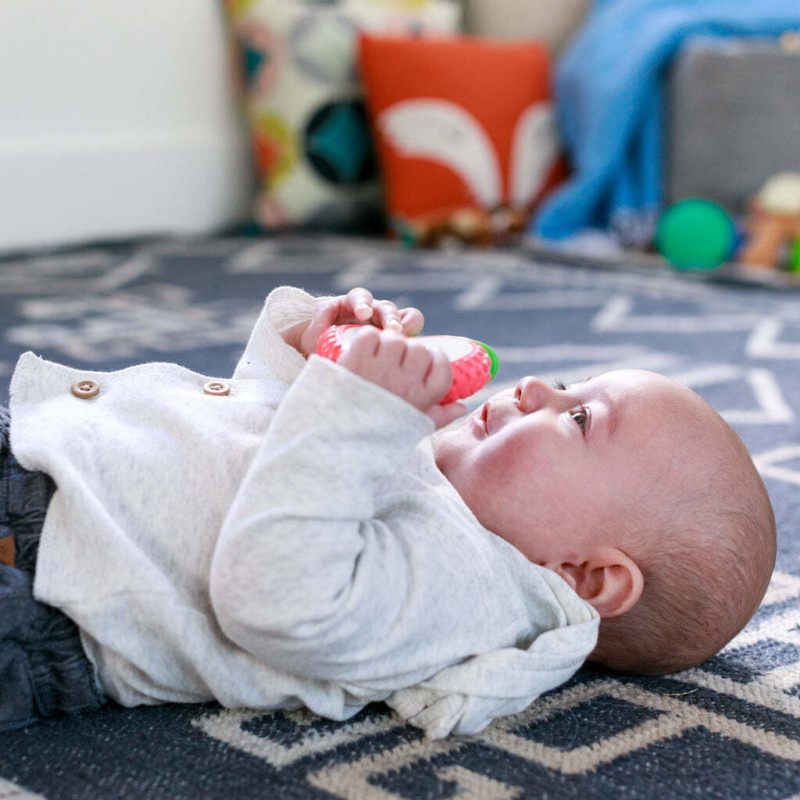 Infantino Lil Nibbles Vibrating Teether Apple Δονούμενο Μασητικό Μήλο