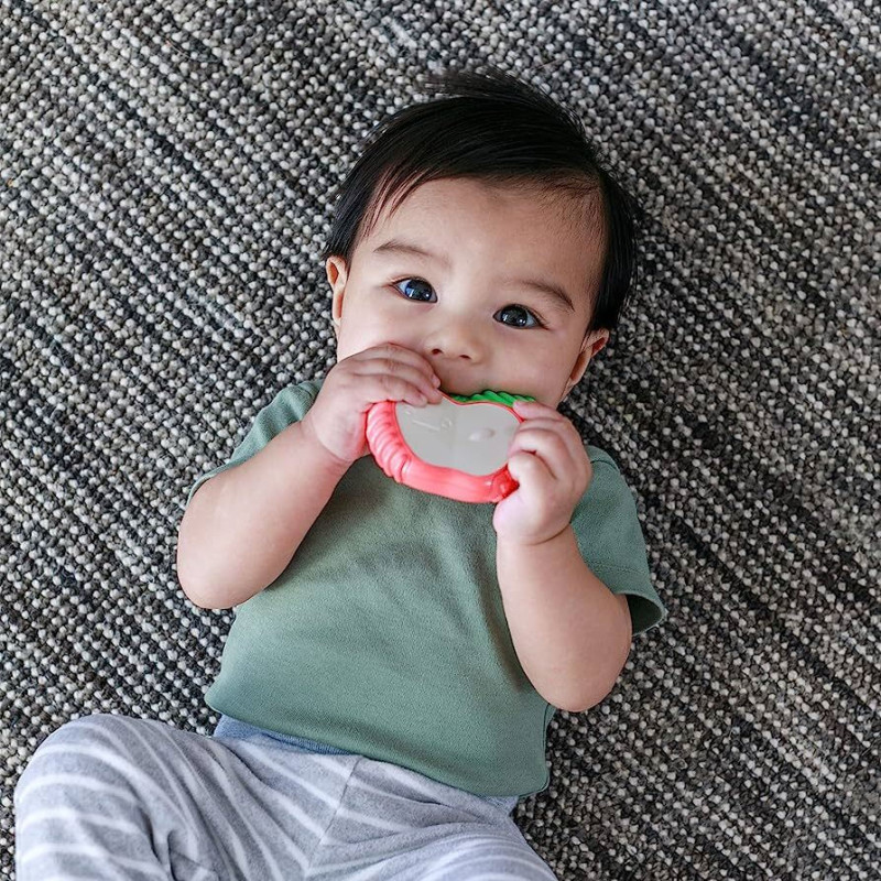 Infantino Lil Nibbles Vibrating Teether Apple Δονούμενο Μασητικό Μήλο