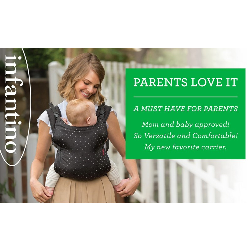 Infantino Zip Travel Carrier Μάρσιπος 2 Θέσεων με Ενσωματωμένη Θήκη