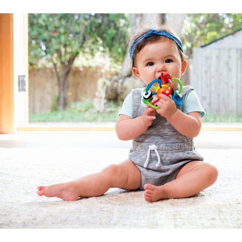 Infantino Rattle & Teether Bendy Tubes Κουδουνίστρα & Μασητικό