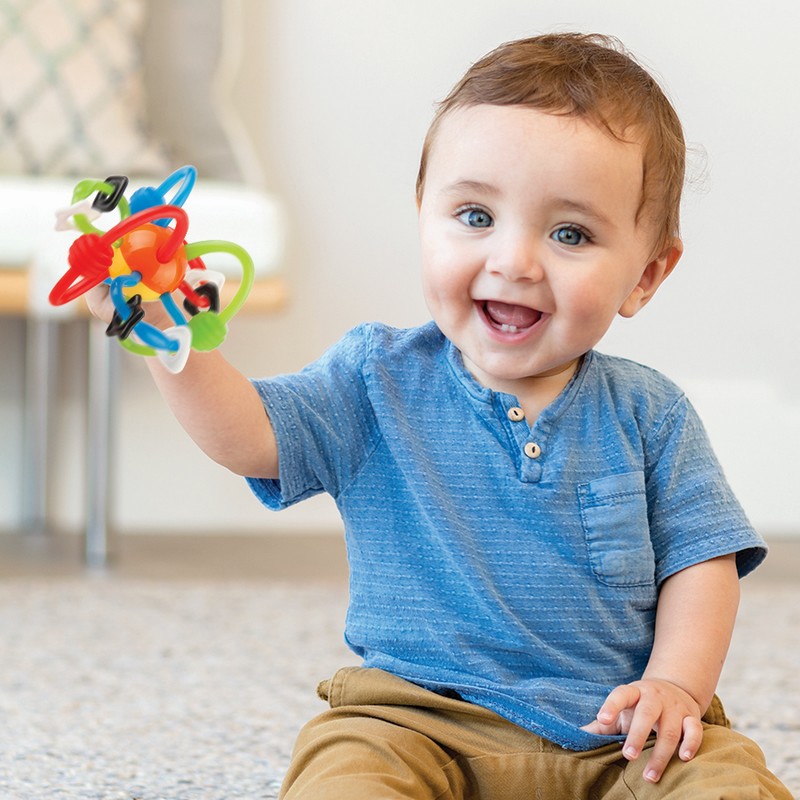 Infantino Rattle & Teether Bendy Tubes Κουδουνίστρα & Μασητικό