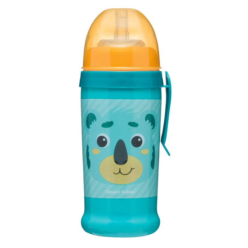 Canpol Babies Hello Little Κύπελλο με Καλαμάκι Σιλικόνης Koala 350ml