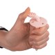 Canpol Babies Οδοντόβουρτσα σιλικόνης με ειδικό περιοριστή για τα ούλα και τα πρώτα δόντια ροζ