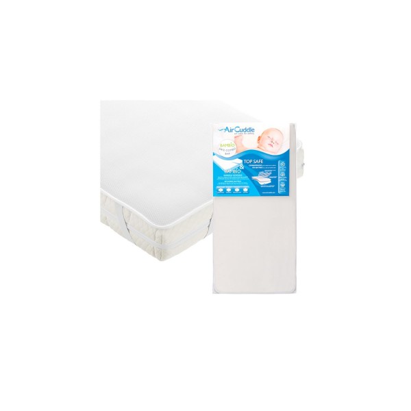 AIR CUDDLE Bambio Safe Combo Στρώμα & Κάλυμμα & Προστατευτικό Ανώστρωμα Top Safe 63x125
