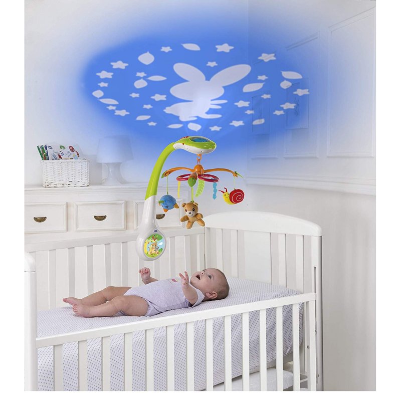 Chicco Μουσικό Περιστρεφόμενο Κούνιας με Προβολέα Μαγικό Δάσος