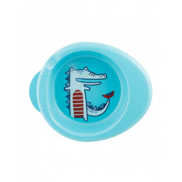 Chicco Πιάτο Θερμός Μπλε 6m+