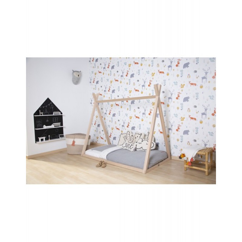 Childhome Παιδικό Πλαίσιο Κρεβατιού TIPI Natural 70*140 cm