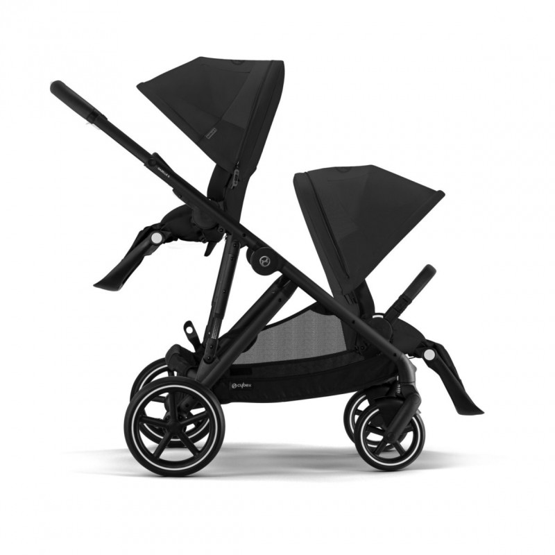 Cybex Gazelle S Blk Moon Black Βρεφικό Καρότσι για δίδυμα