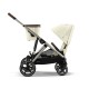 Cybex Gazelle S TPE Seashell Beige Βρεφικό Καρότσι για δίδυμα