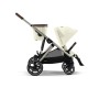 Cybex Gazelle S TPE Seashell Beige Βρεφικό Καρότσι για δίδυμα