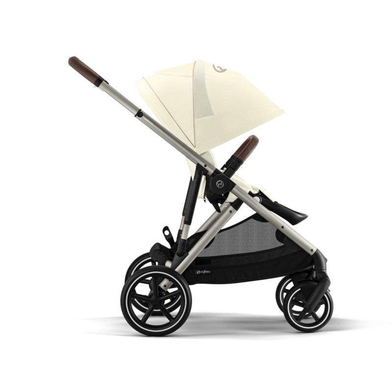 Cybex Gazelle S TPE Seashell Beige Βρεφικό Καρότσι για δίδυμα