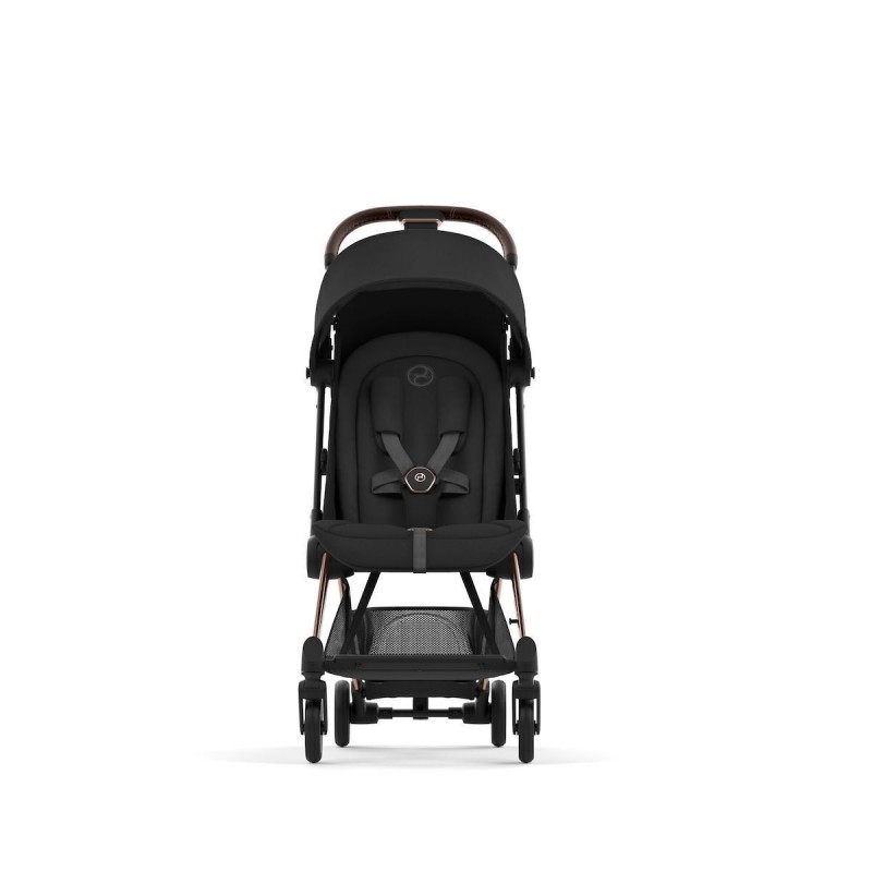 Cybex Coya Ελαφρύ Βρεφικό Καρότσι Sepia Black | black Με Σκελετό Rosegold | rosegold